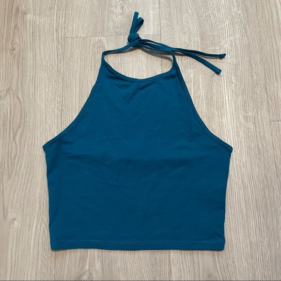 Garage Halter Cropped Top - Picture 1 of 2